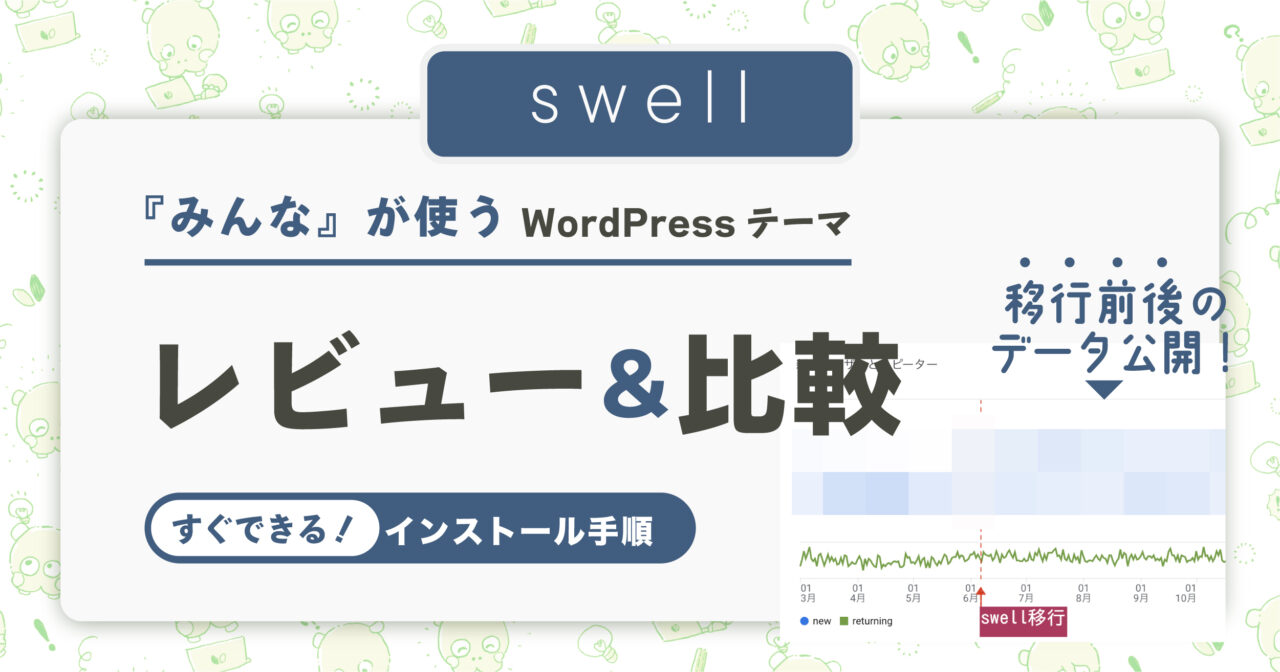 【swell】レビューとデータ比較「割安で買える方法&インストール手順」